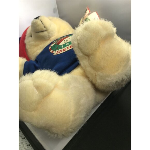 Dandee Christmas Santa Club Teddy Bear Stuffed Animal Plush Large 18.5” Vintage - Picture 10 of 11